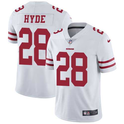 Nike San Francisco 49ers #28 Carlos Hyde White NFL Vapor Untouchable Limited Jersey,We sell and wholesale Nike San Francisco 49ers #28 Carlos Hyde White NFL Vapor Untouchable Limited Jersey on line form chian!